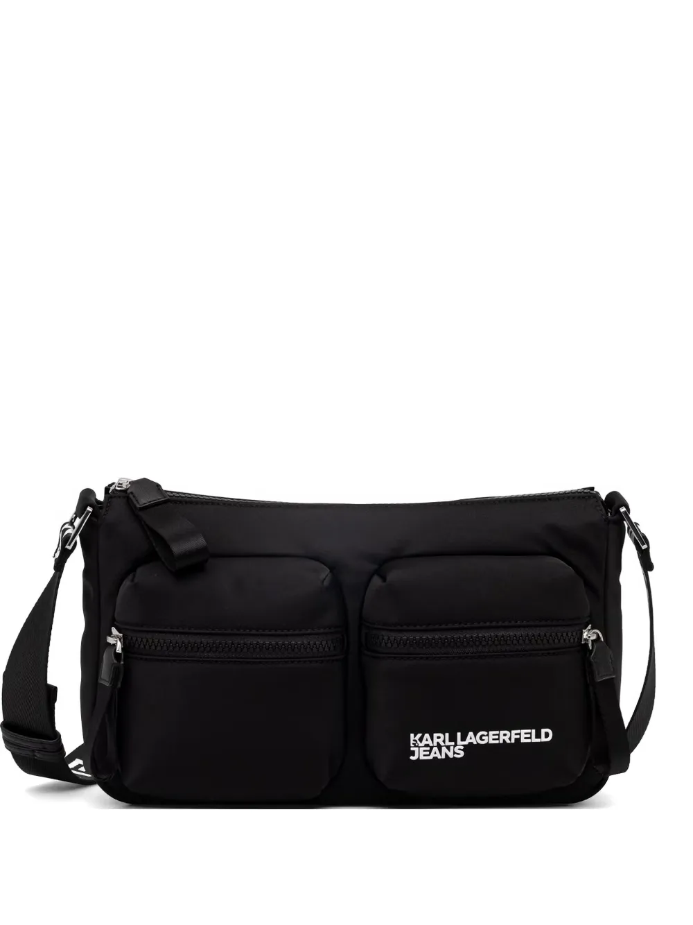 Karl Lagerfeld Jeans logo-print cross body bag - Nero