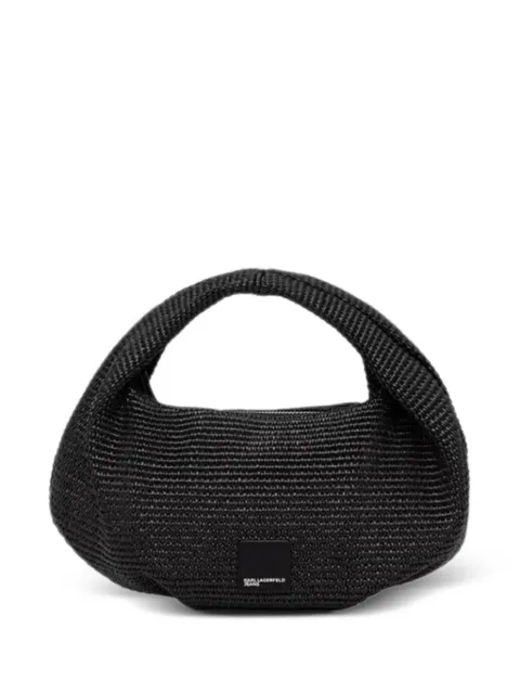 woven top-handle tote