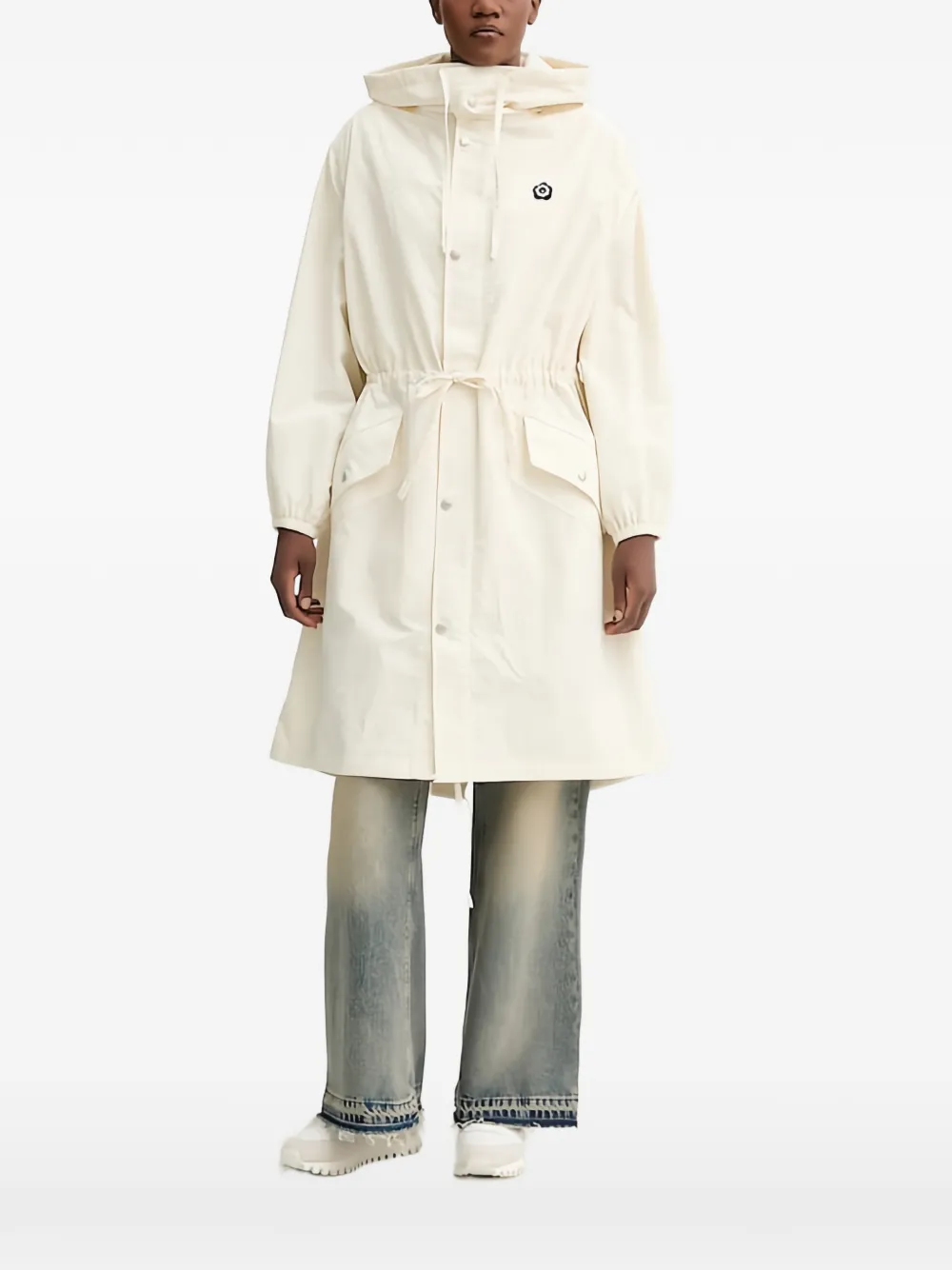 Kenzo Boke Flower 2.0 hooded drawstring coat - Toni neutri