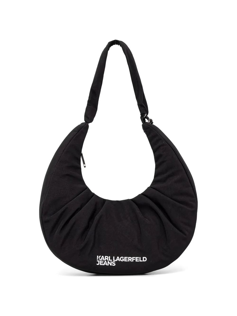 Karl Lagerfeld Jeans ruched tote bag - Nero