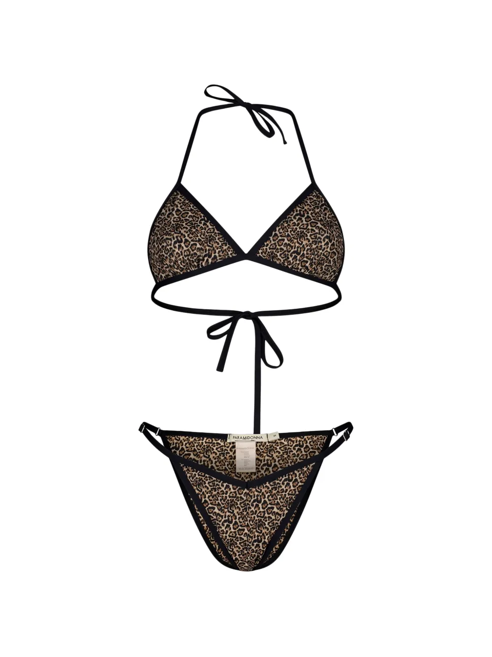 PARAMIDONNA Bikini Lilia leopardato - Toni neutri