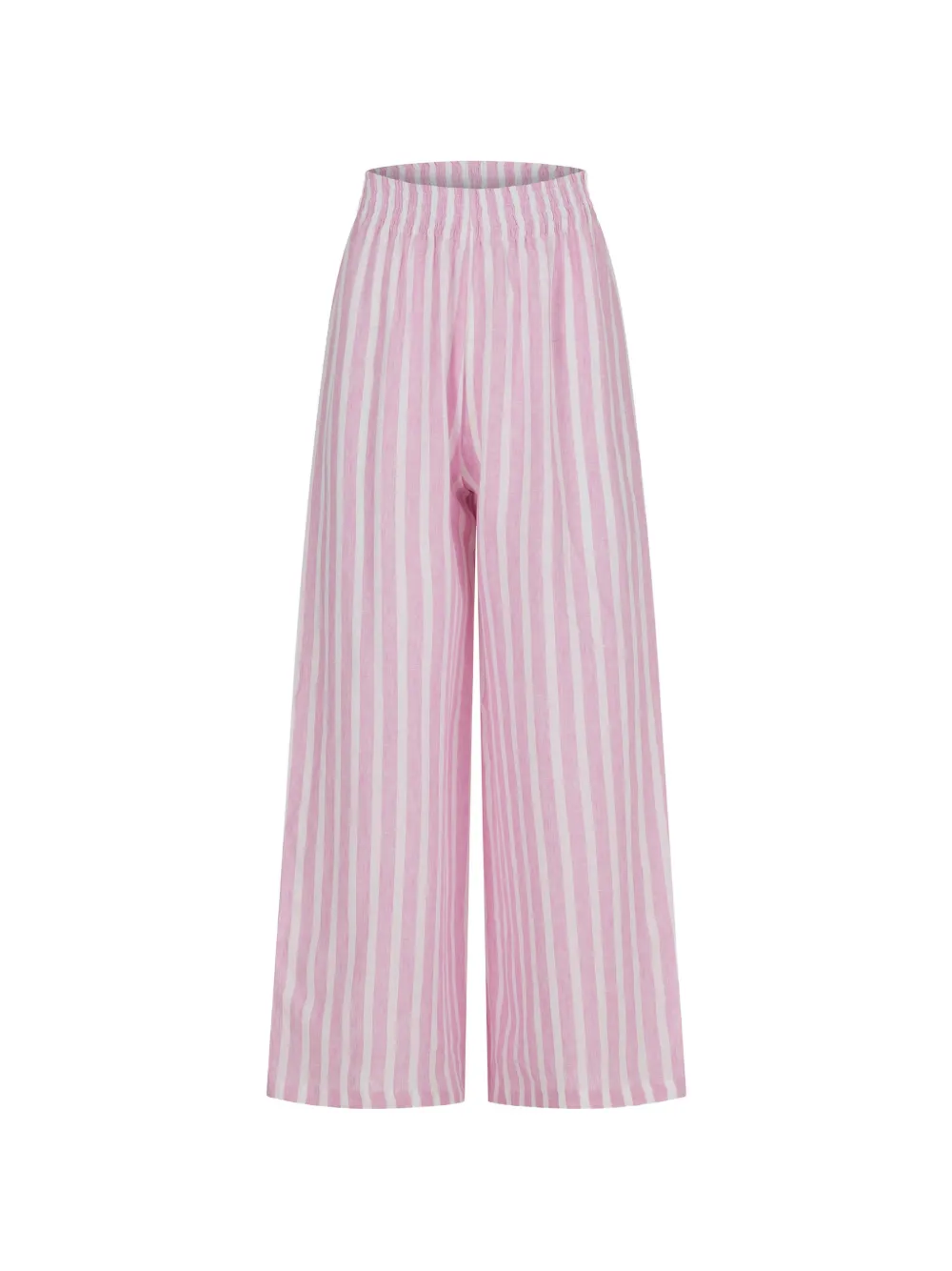 PARAMIDONNA Pantaloni Cora a righe - Rosa