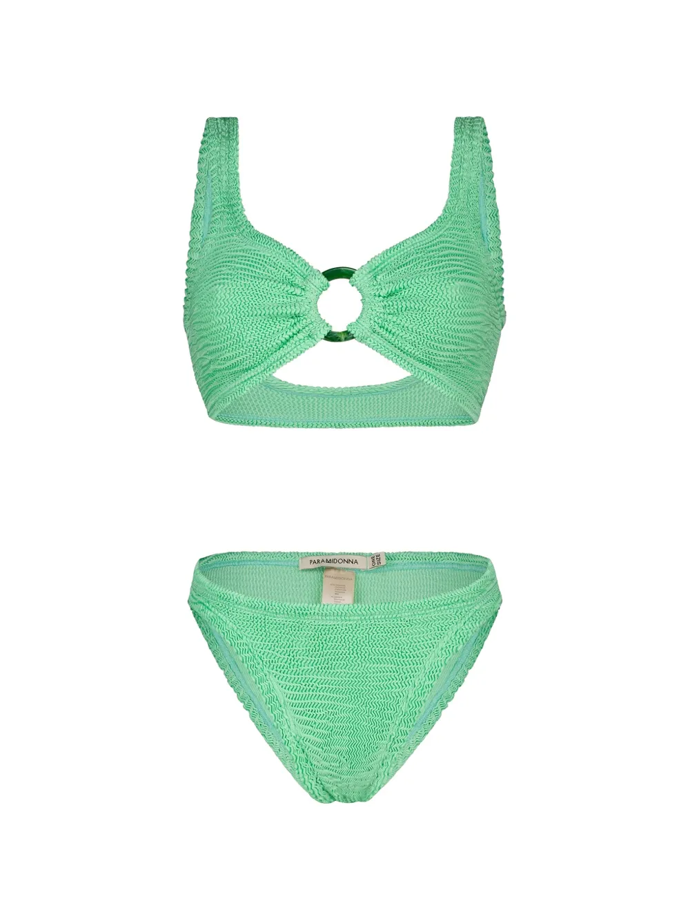 PARAMIDONNA Bikini Irina con anello - Verde