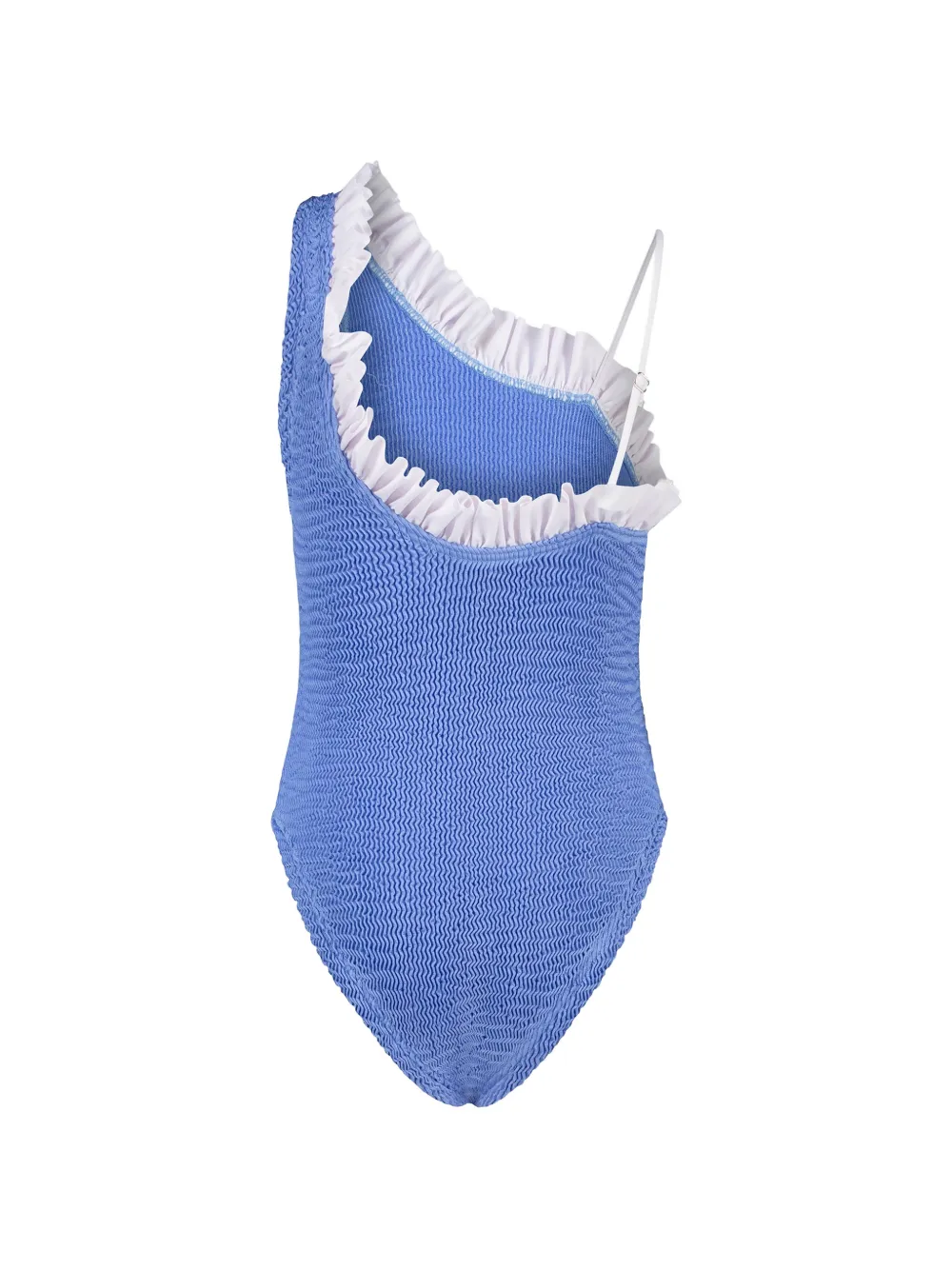  Paramidonna Kids Nori Ruffled Swimsuit - Blue 