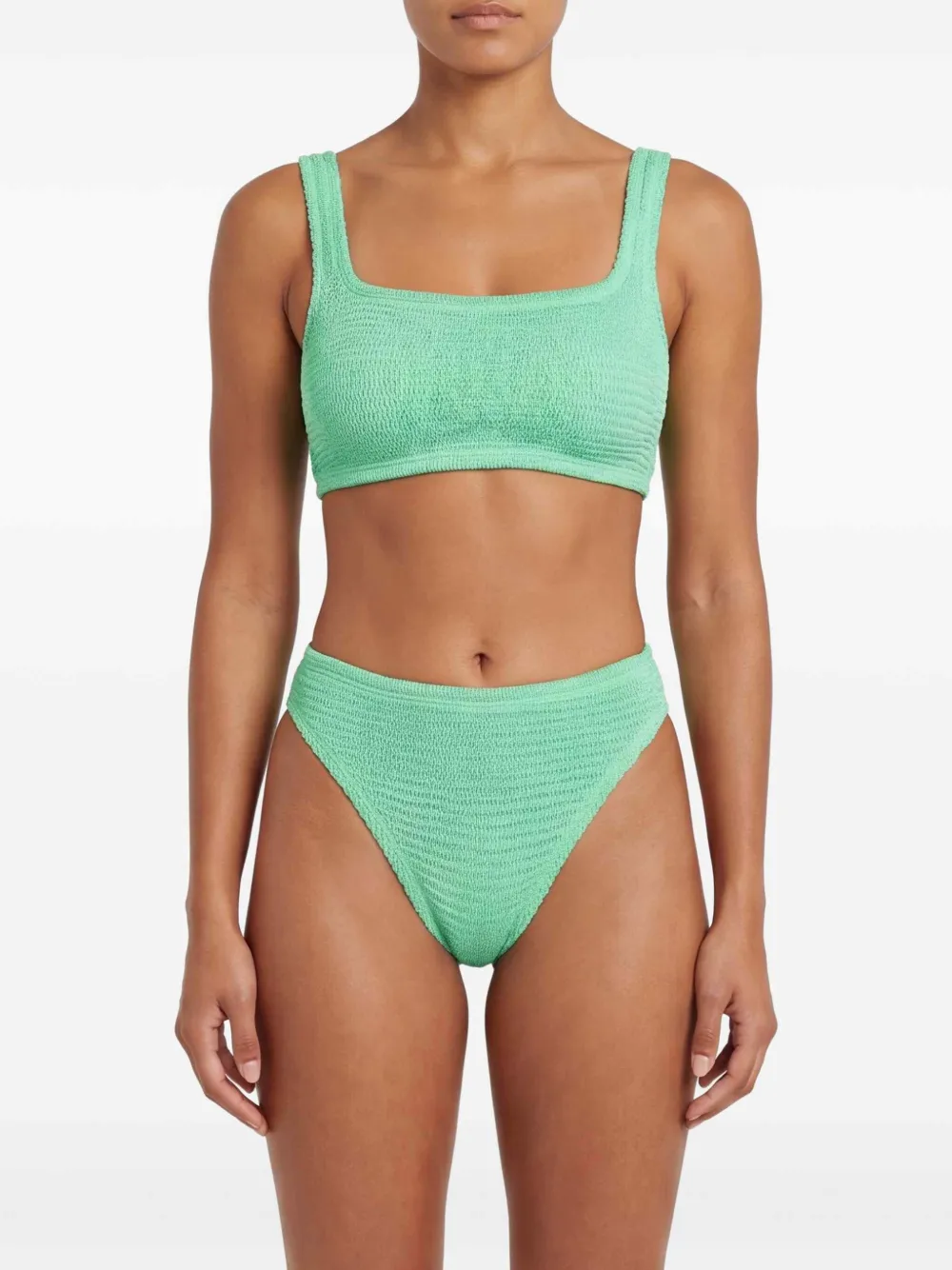 PARAMIDONNA Emily badpak met textuur Groen
