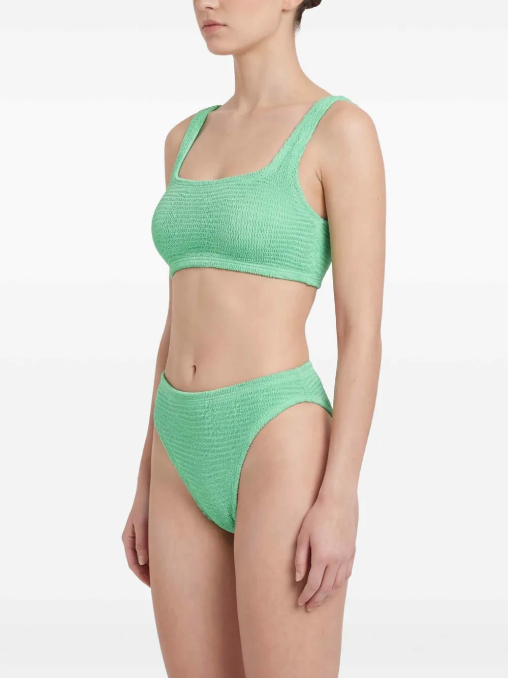PARAMIDONNA Emily badpak met textuur Groen