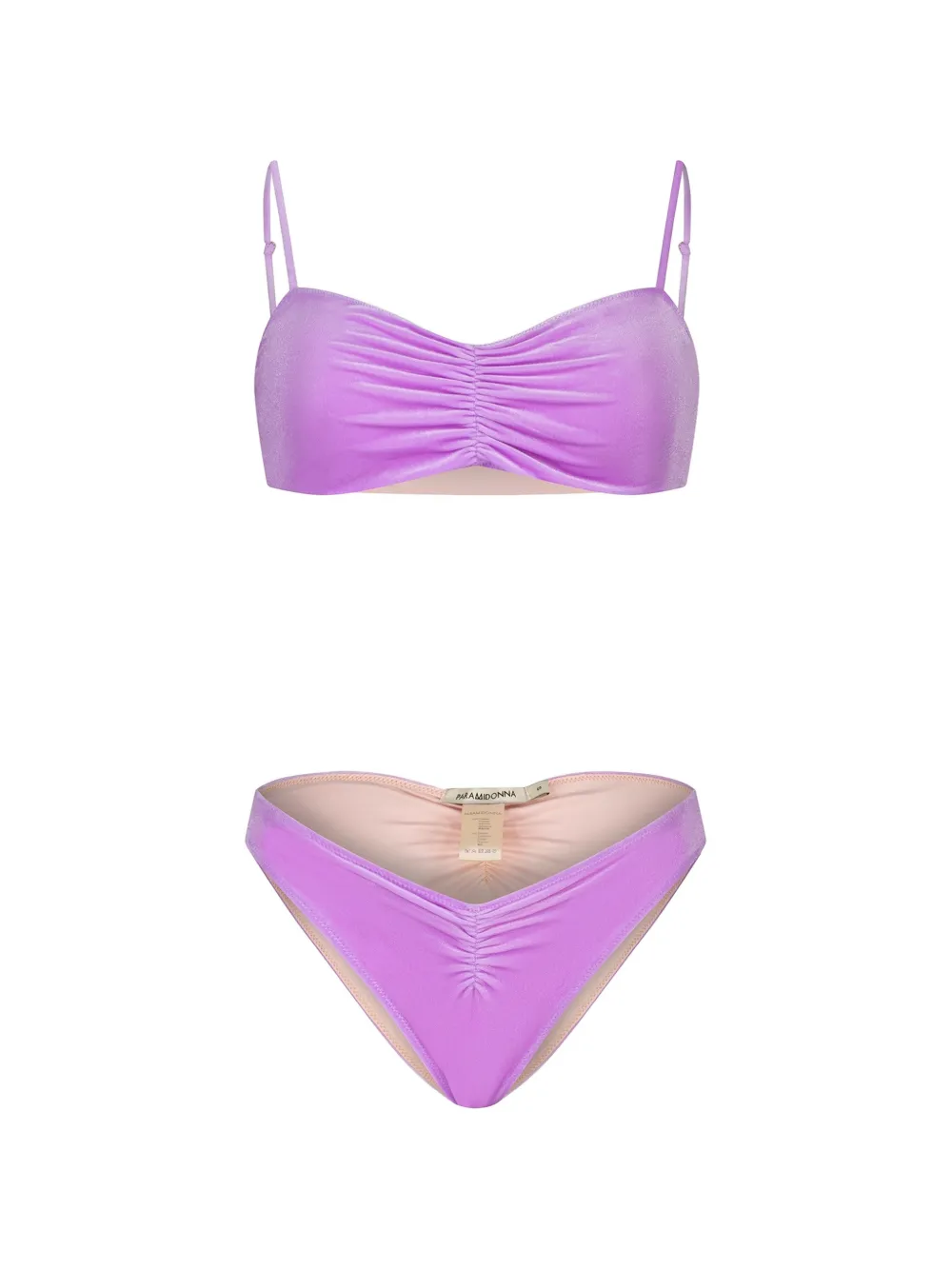 PARAMIDONNA Costume da bagno Chiara in velluto - Viola