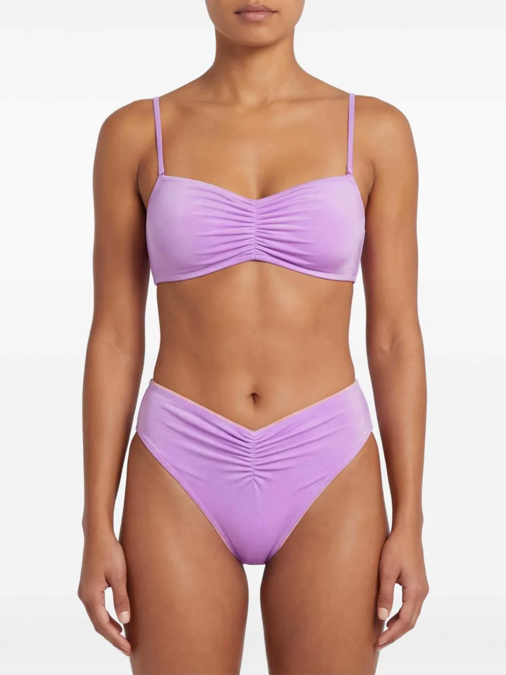 PARAMIDONNA Chiara fluwelen badpak Paars