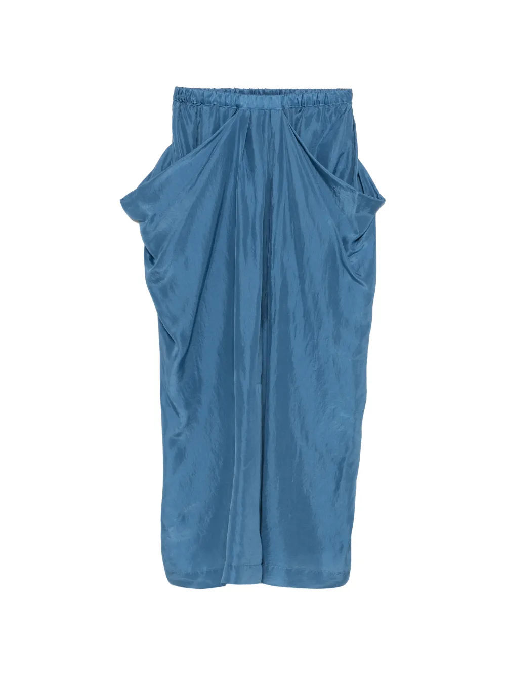 Tela Utopia draped midi skirt - Blu