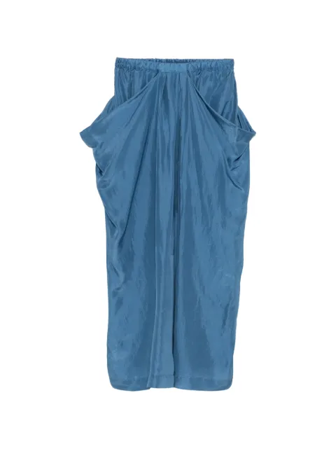 Tela Utopia draped midi skirt