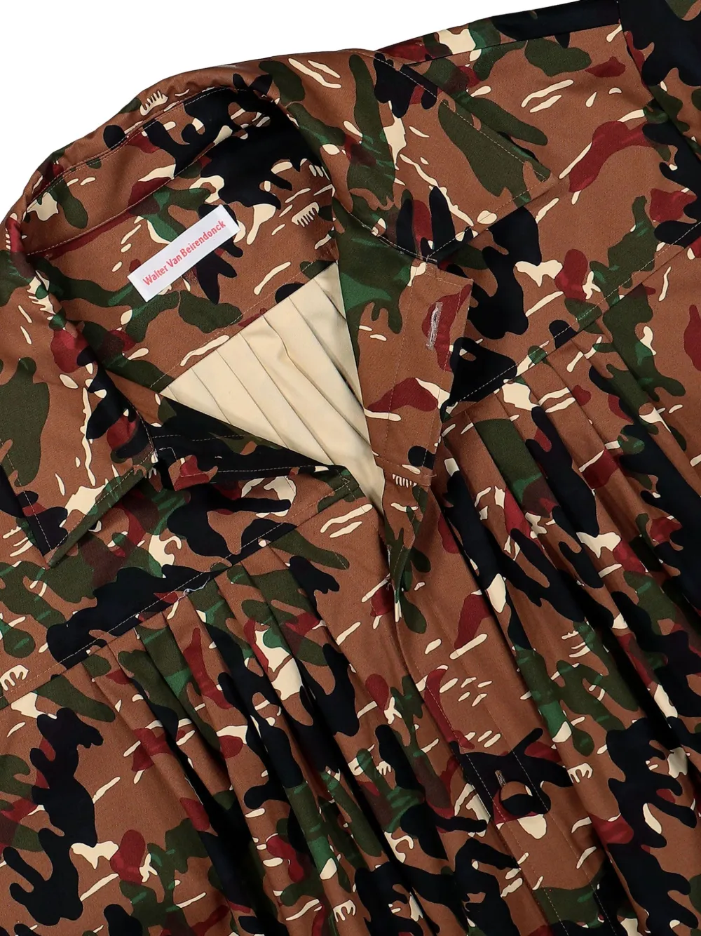 Walter Van Beirendonck Painter jas met camouflageprint Bruin