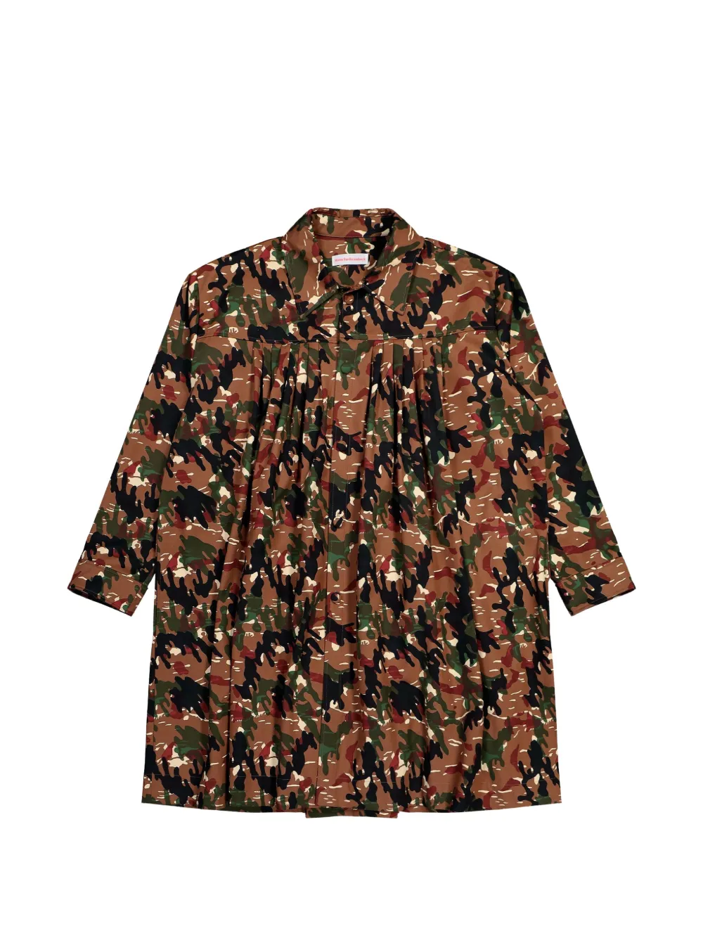 Walter Van Beirendonck Painter camouflage pockets coat - Marrone