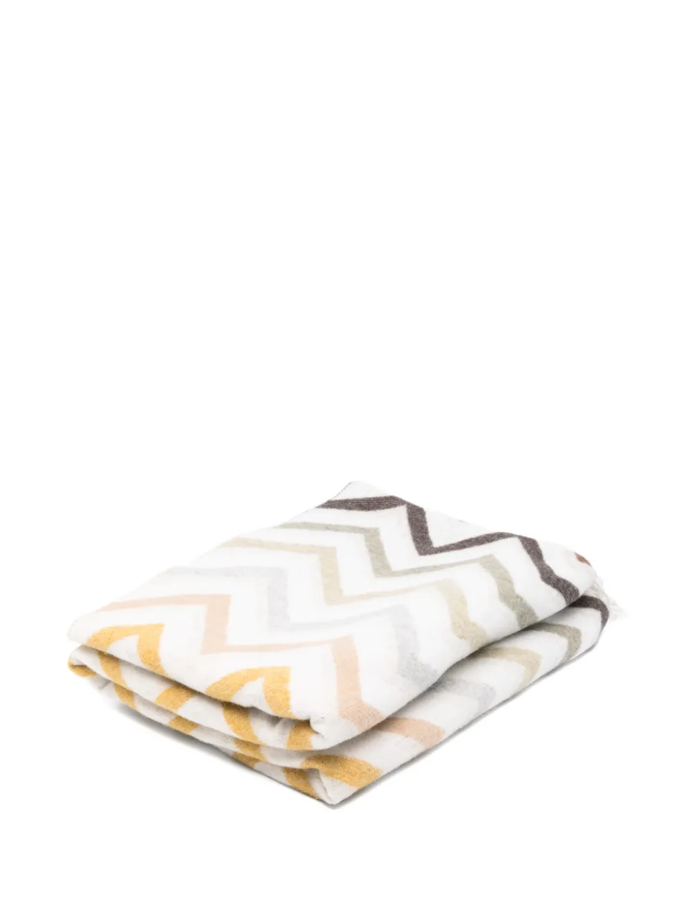 Missoni Home Watamu chevron fringed throw - Weiß