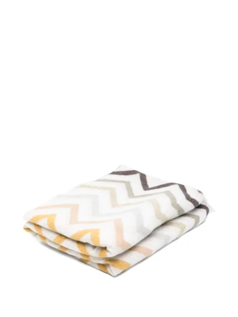 Missoni Home manta Watamu de chevron con flecos