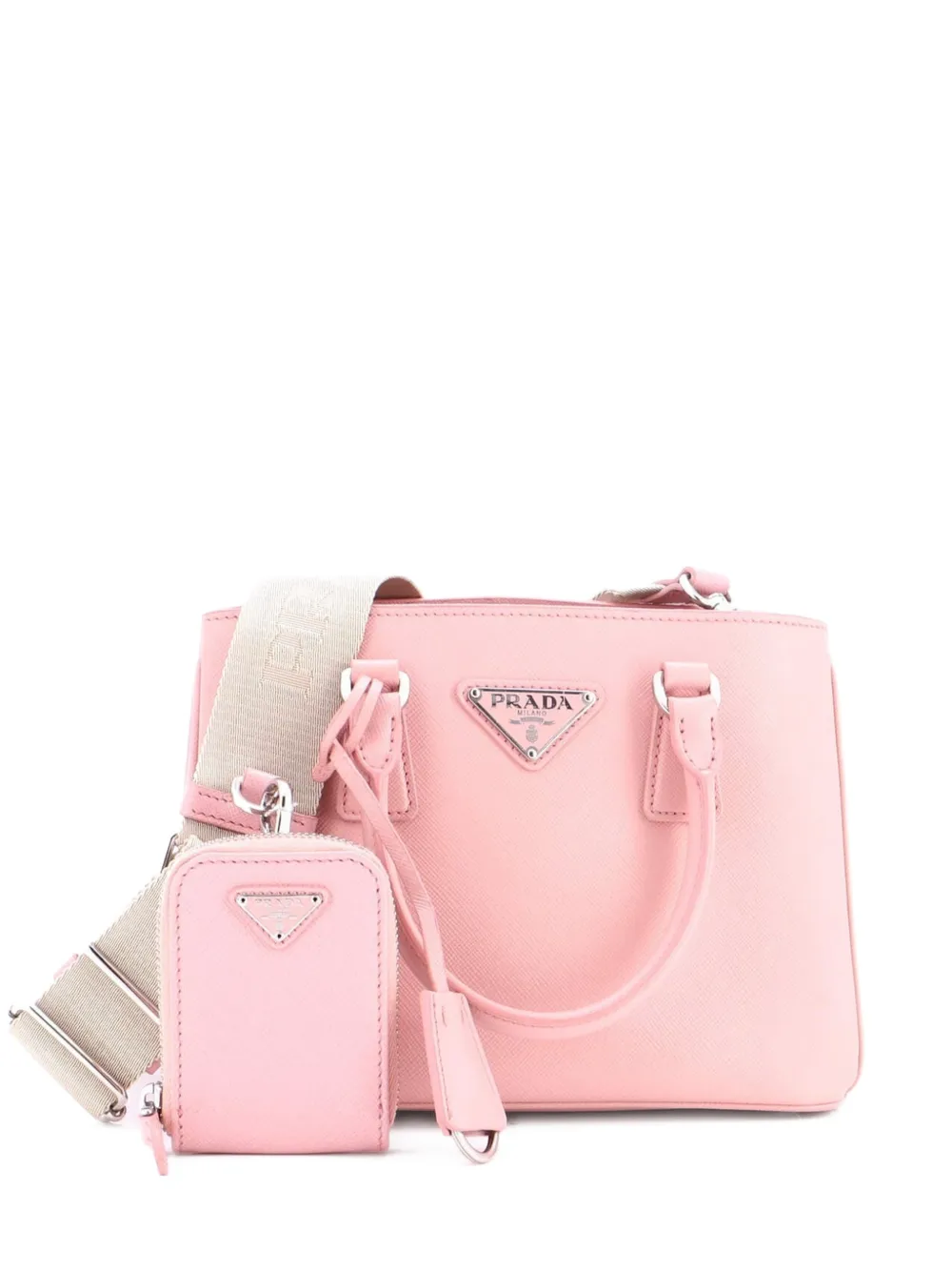 Prada Pre-Owned Re-Edition Galleria Saffiano Leather Micro tote bag - Rosa