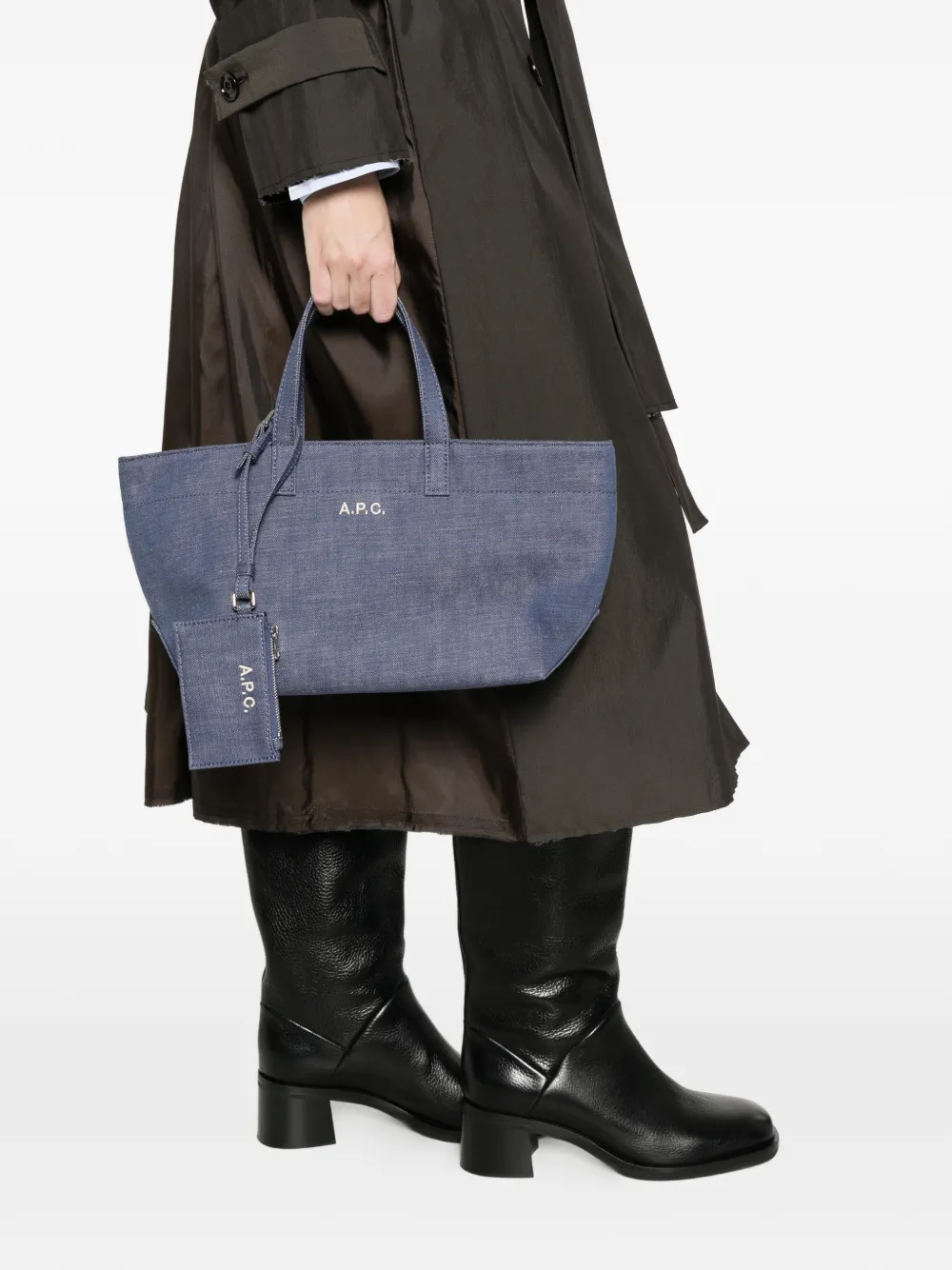  A.p.c. Small Drummer Tote Bag - Blue 