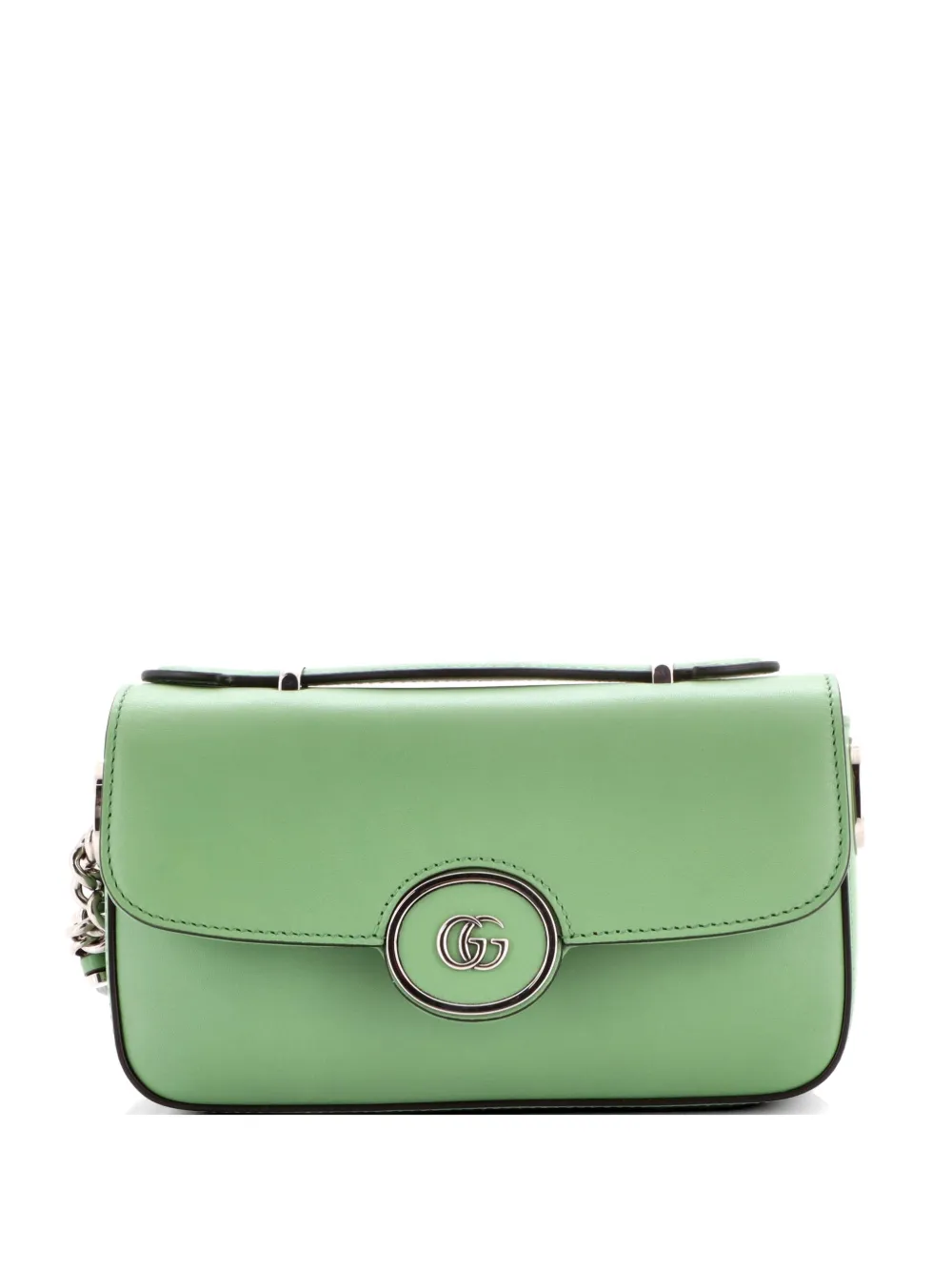 Gucci Pre-Owned Petite GG Flap Leather Mini shoulder bag - Verde