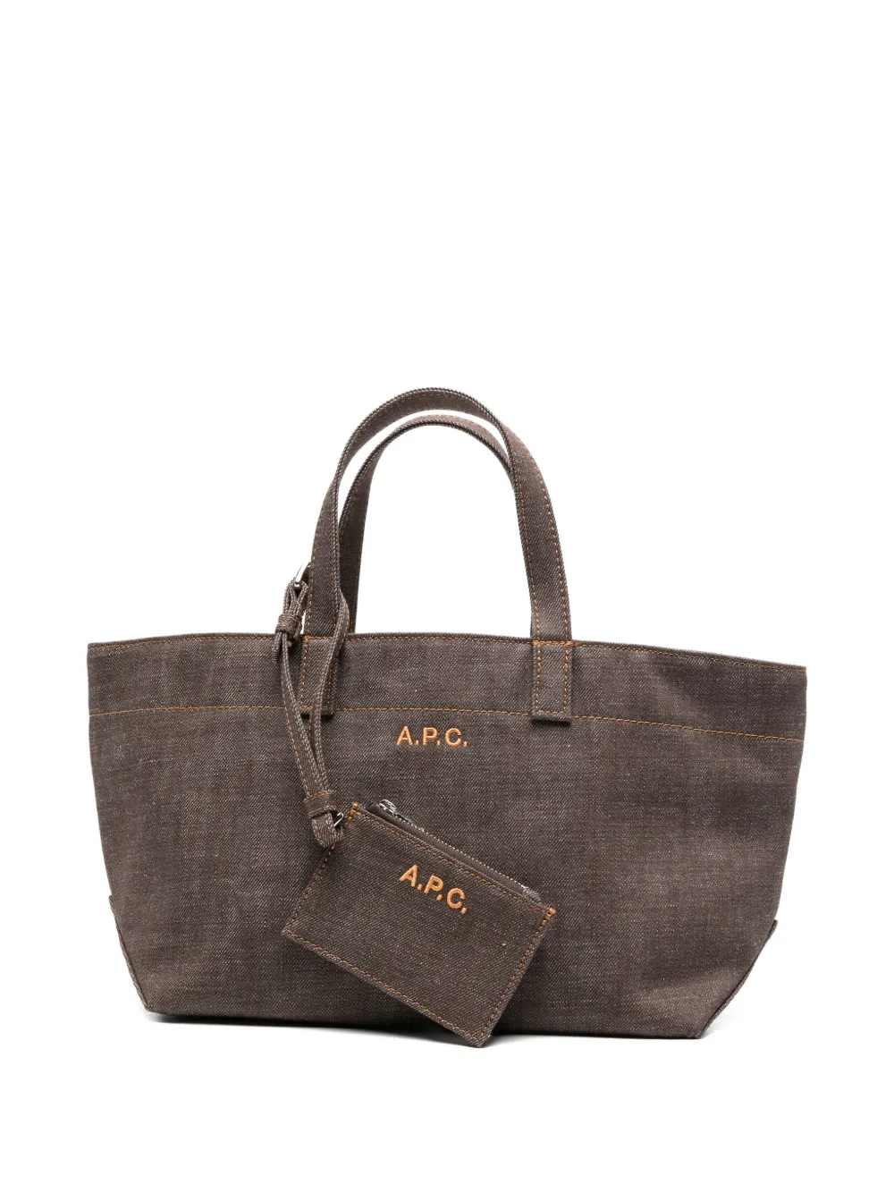 A.P.C. small Drummer tote bag - Marrone