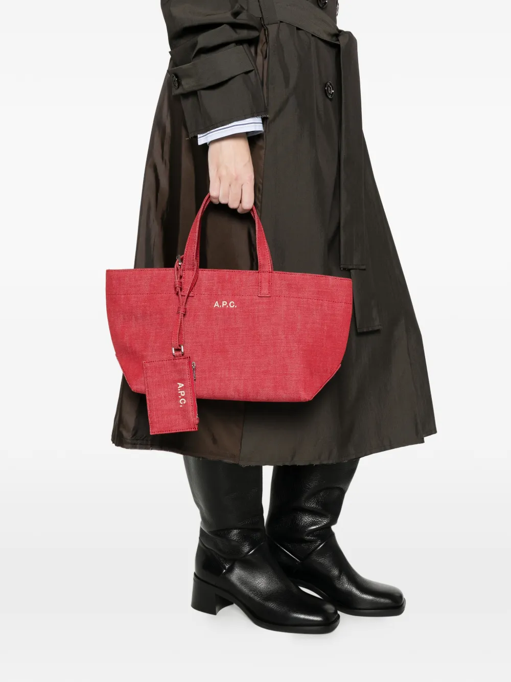  A.p.c. Small Drummer Tote Bag - Red 