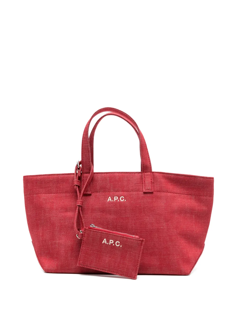 A.P.C. small Drummer tote bag - Rosso