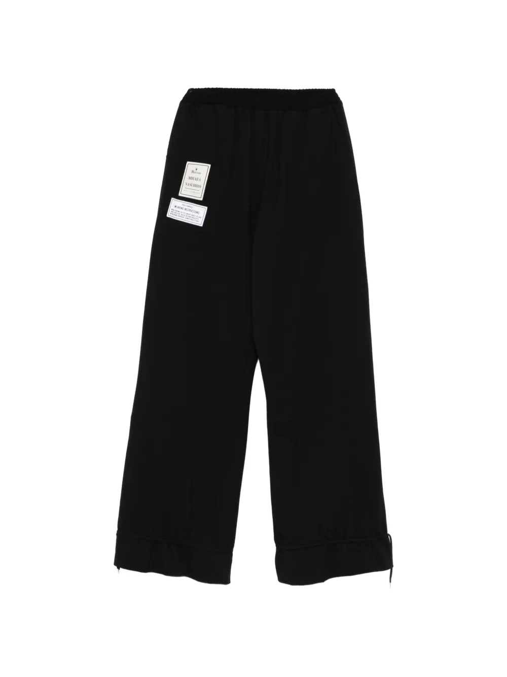 Maison MIHARA YASUHIRO elasticated-waistband trousers - Schwarz