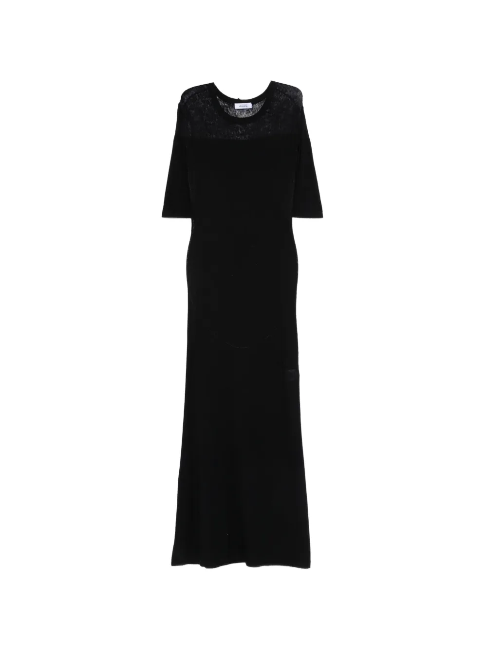 Georgina Brandolini Abito Chloe semi trasparente - Blu
