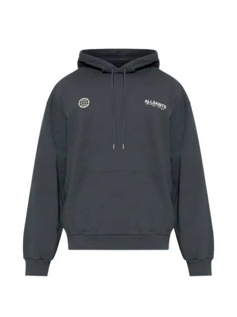 AllSaints globe-print hoodie
