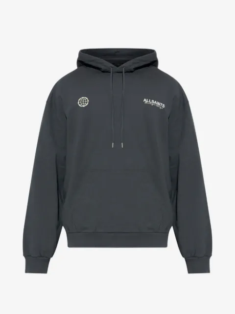 AllSaints globe-print hoodie