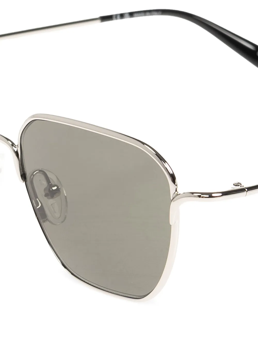 Alexander Mcqueen Geometric-frame Sunglasses - Silver 