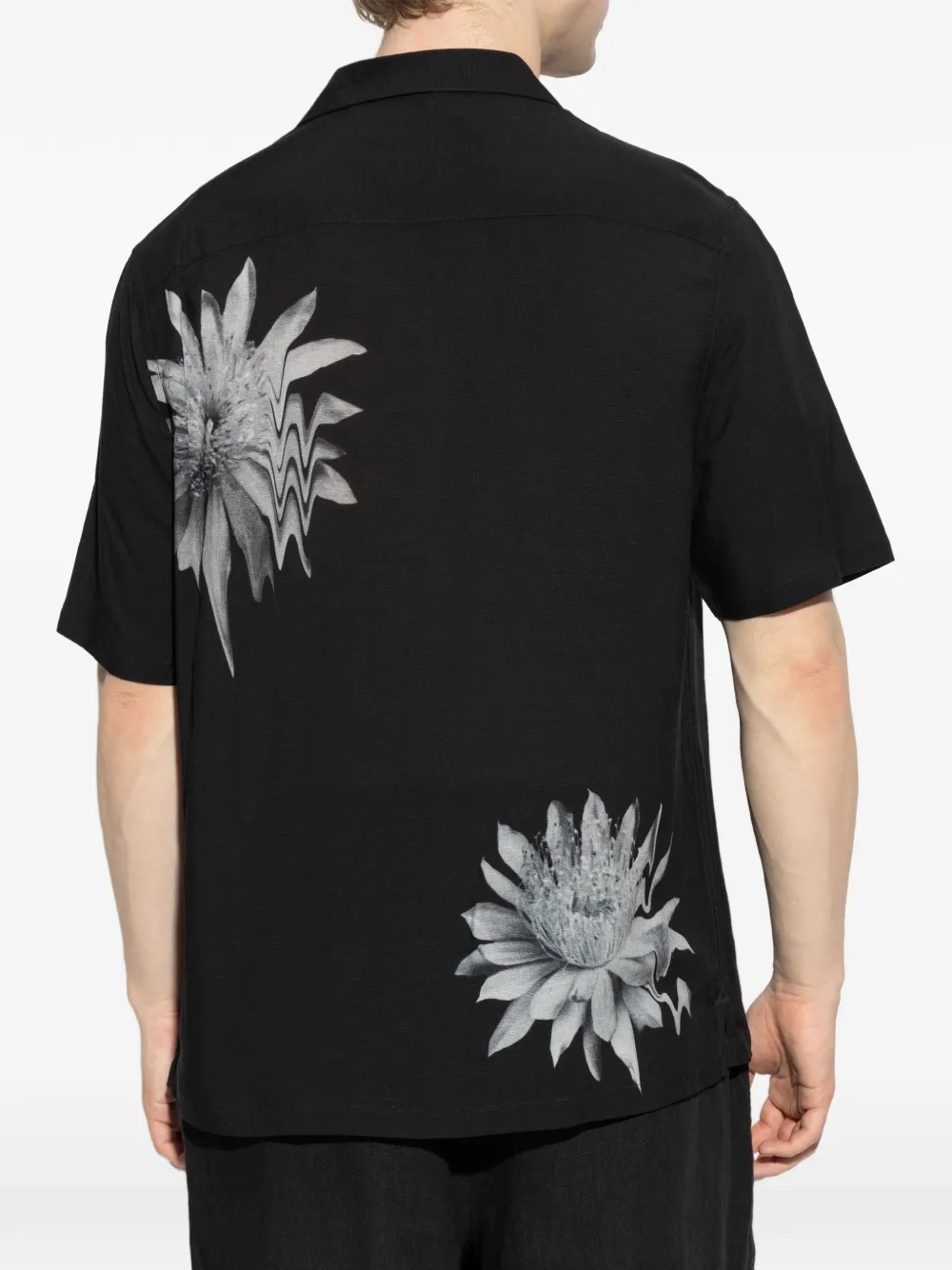 AllSaints Overhemd met bloemenprint Zwart