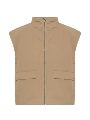 パンクさん ベージュ フロントジッパー ベスト JW Anderson サテン ベスト | ニュートラル | FARFETCH JP