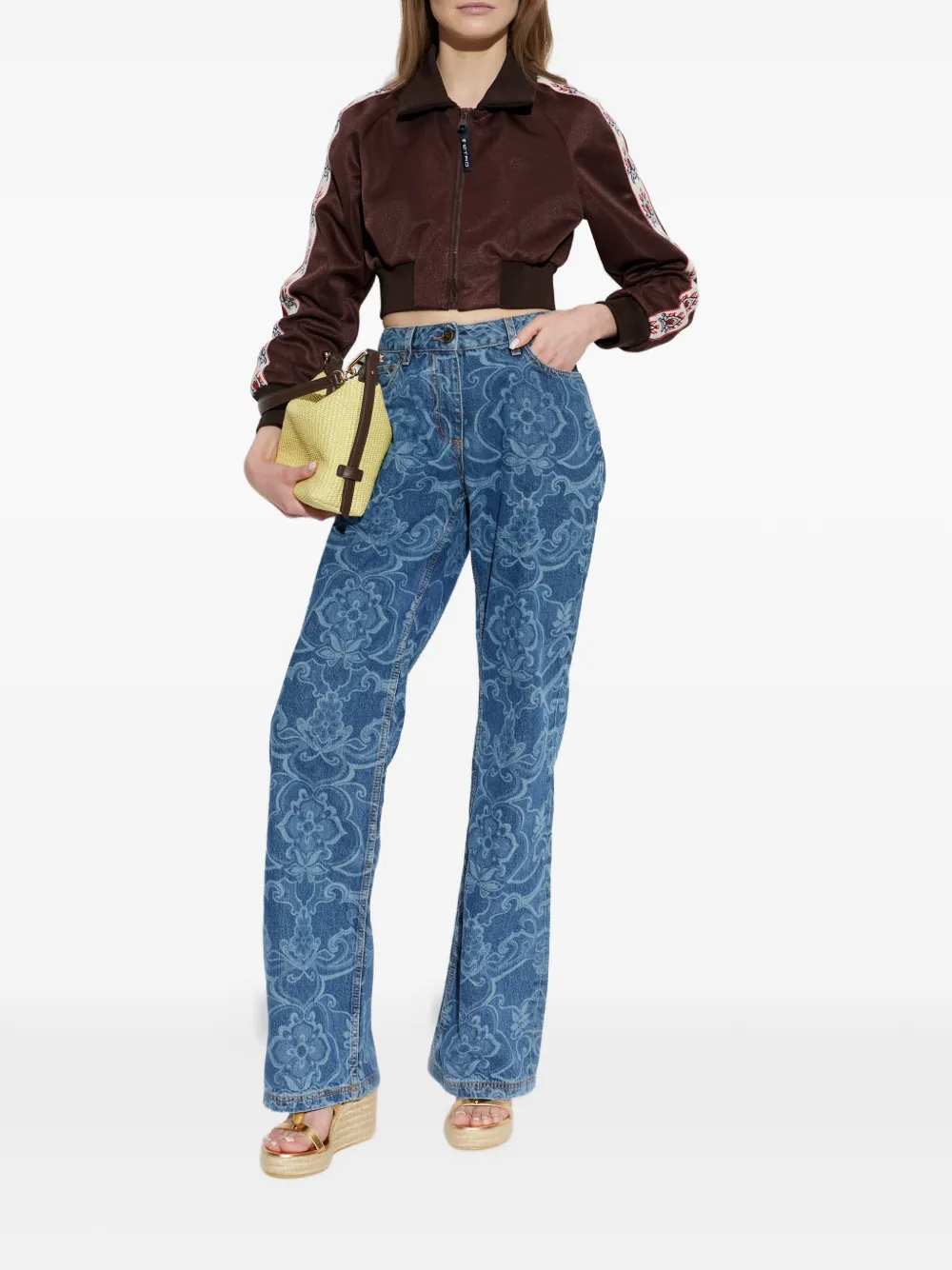  Etro Zipped Long-sleeve Jacket - Brown 