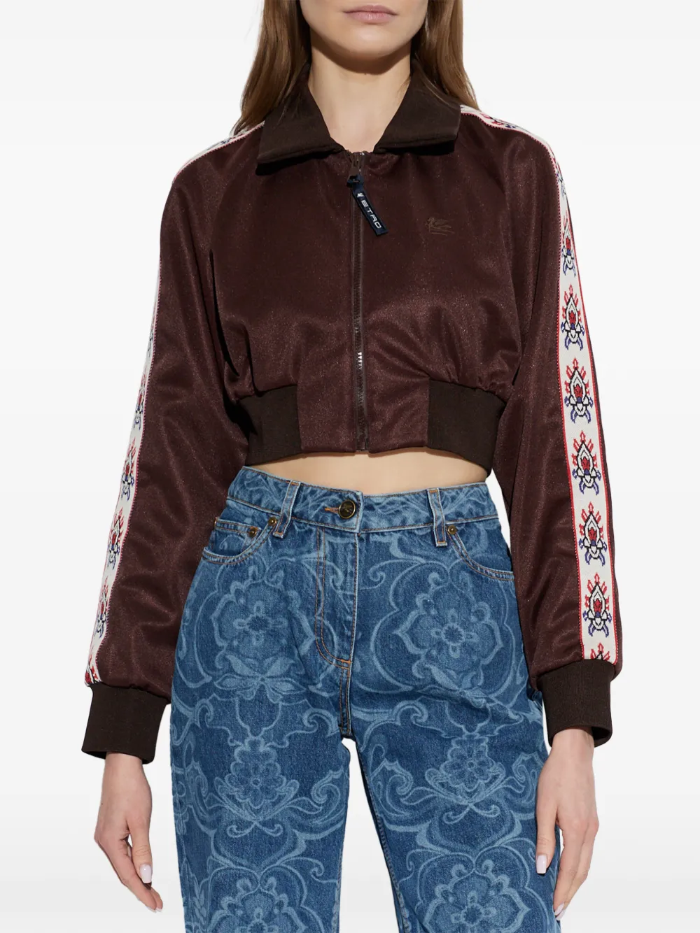  Etro Zipped Long-sleeve Jacket - Brown 