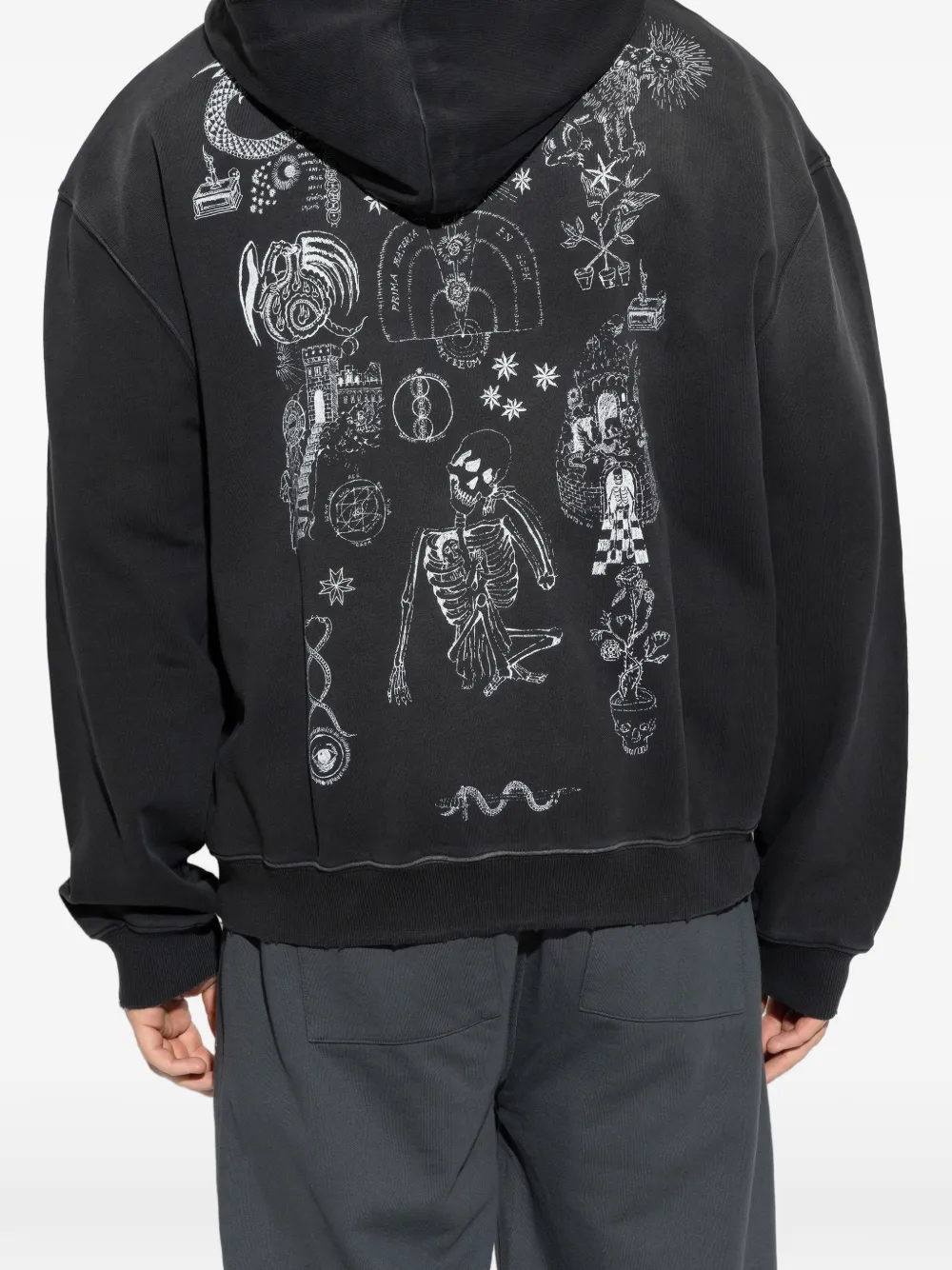 AllSaints Hoodie met logodetail Zwart