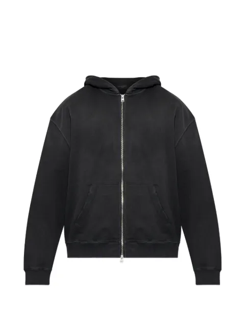 AllSaints logo-detail zip-up hoodie