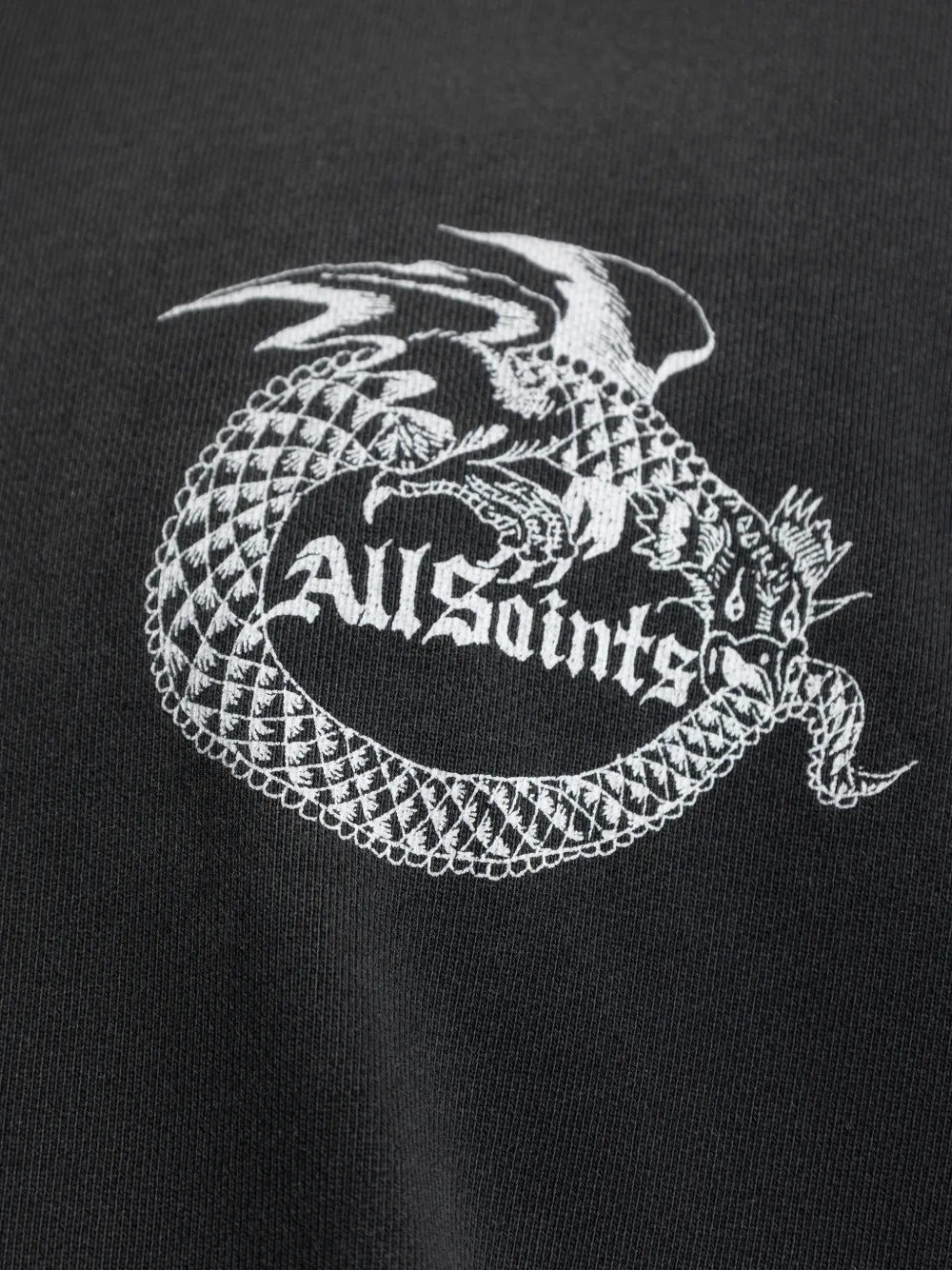 AllSaints Hoodie met logodetail Zwart