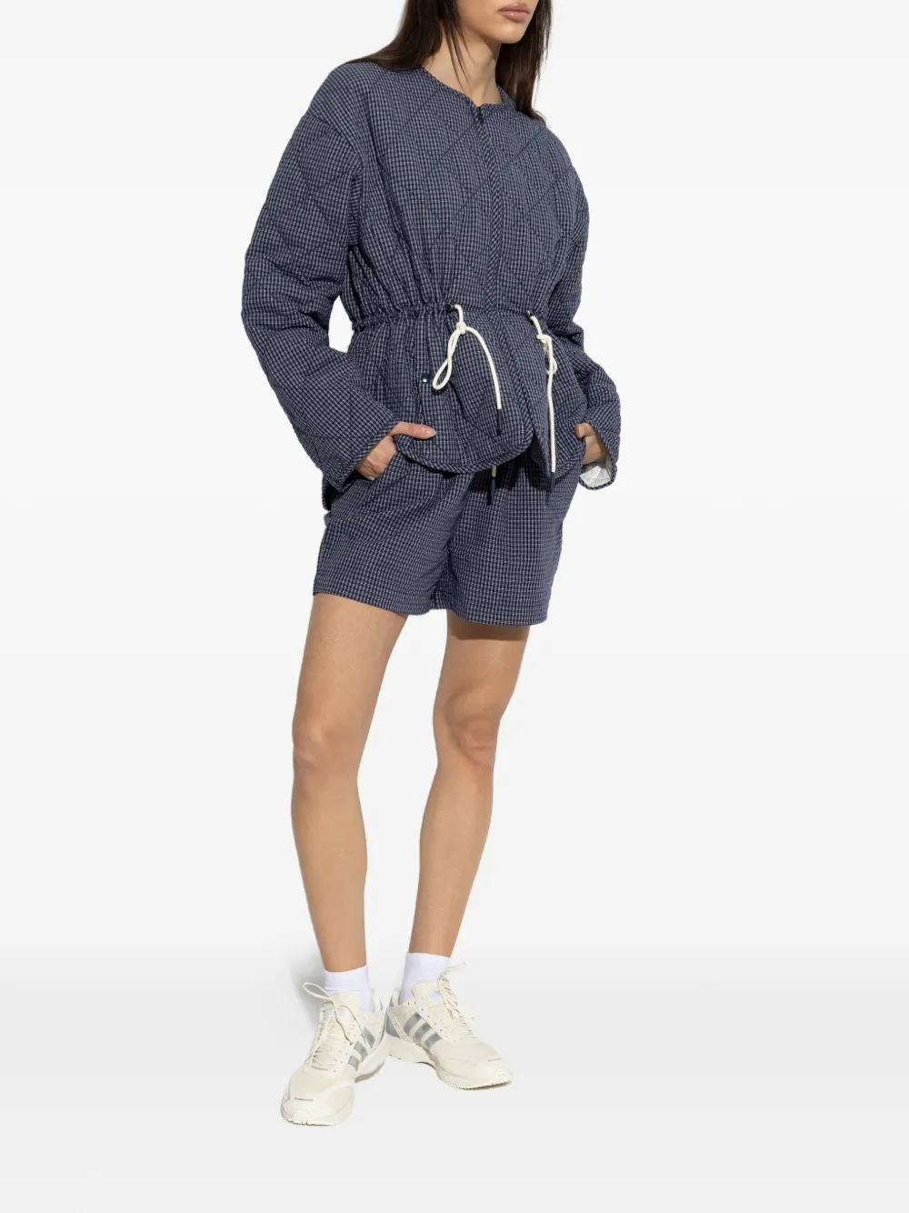  Rethinkit Studios Quilted-design Jacket - Blue 