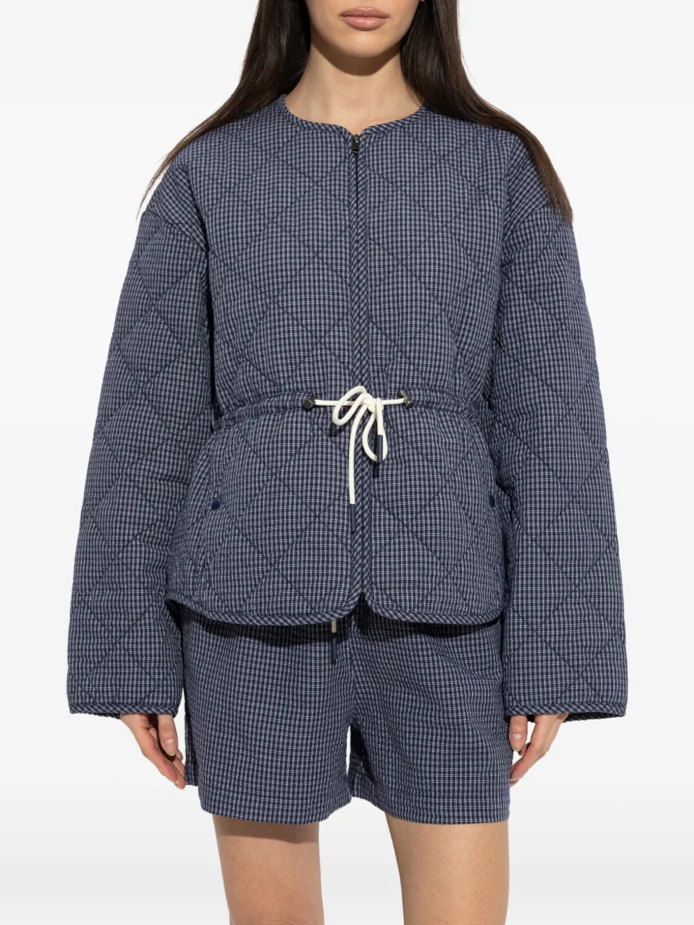  Rethinkit Studios Quilted-design Jacket - Blue 