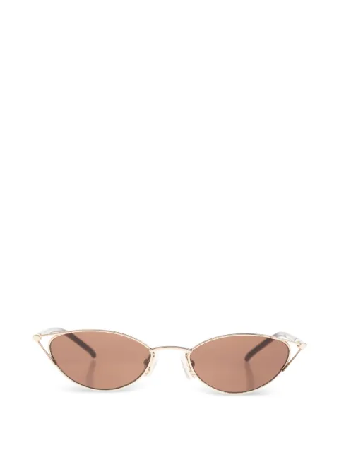 Alexander McQueen lentes de sol con armazón ovalada