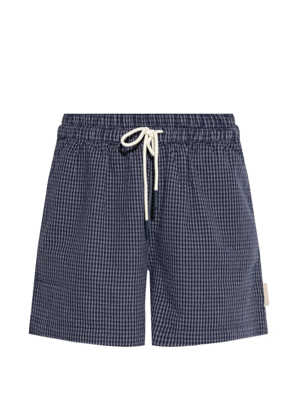 RETHINKIT STUDIOS check-pattern drawstring shorts - Blu