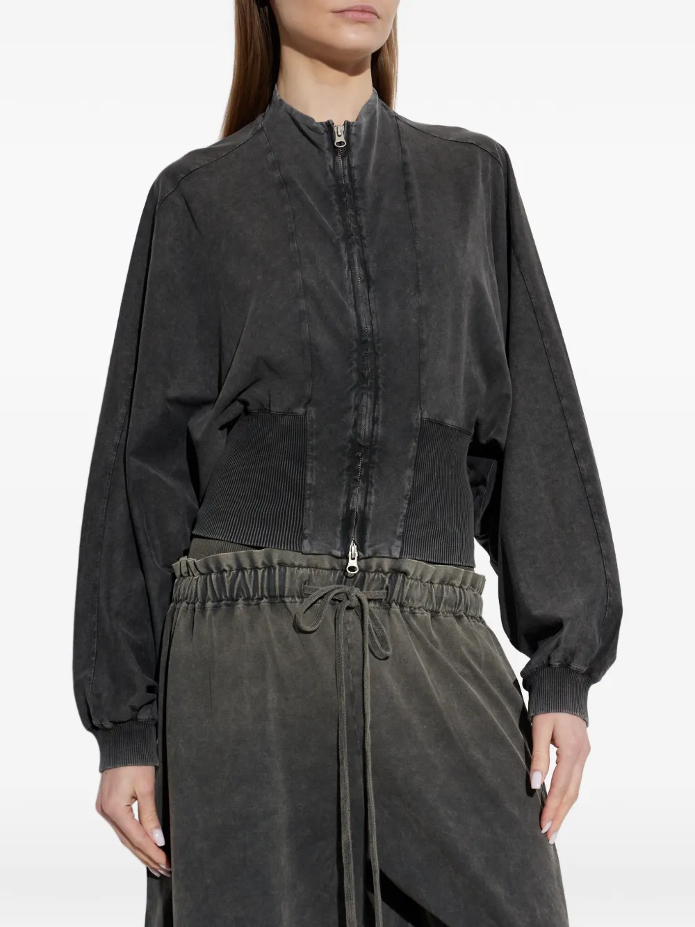  Knwls Zip Ribbed Jacket - Grey 
