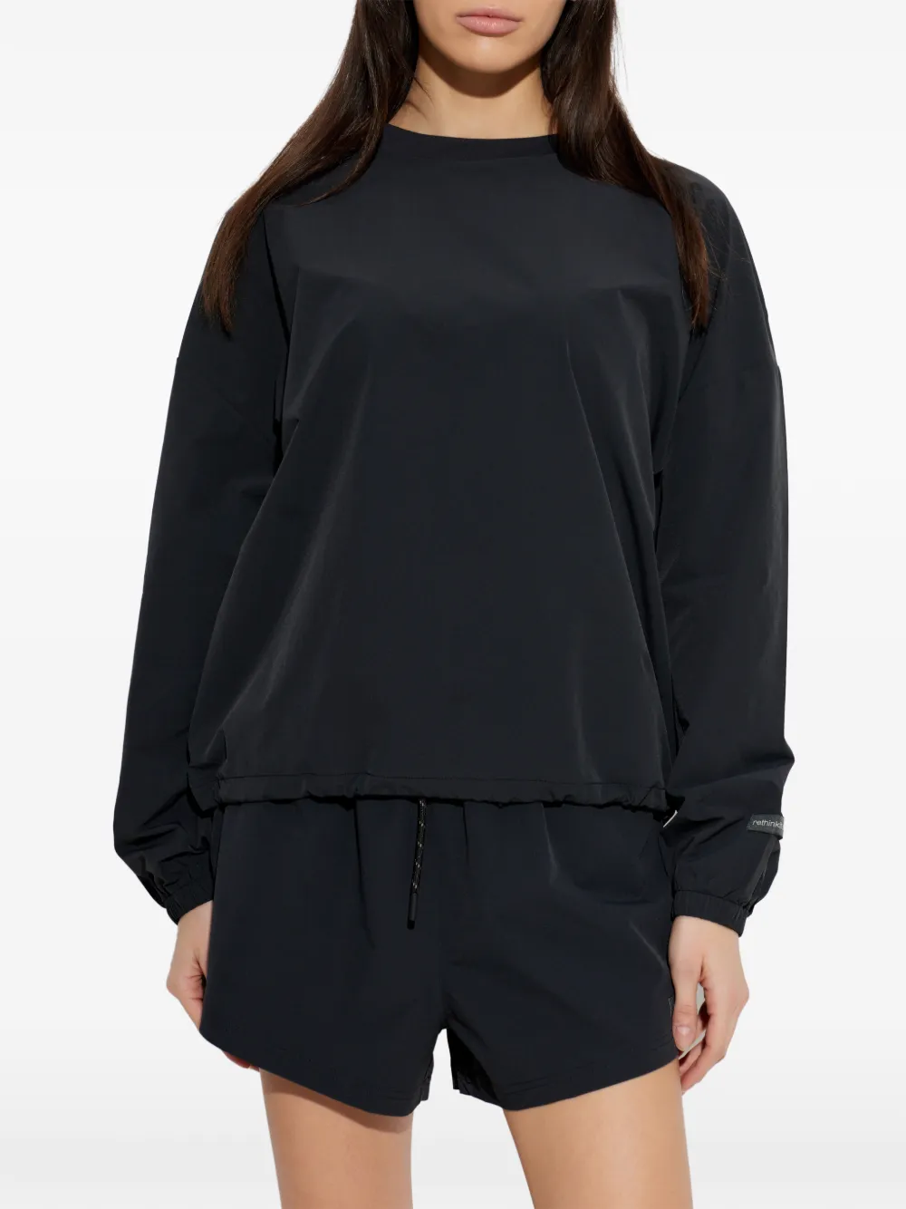  Rethinkit Studios Drawstring Long-sleeve Knitwear - Black 