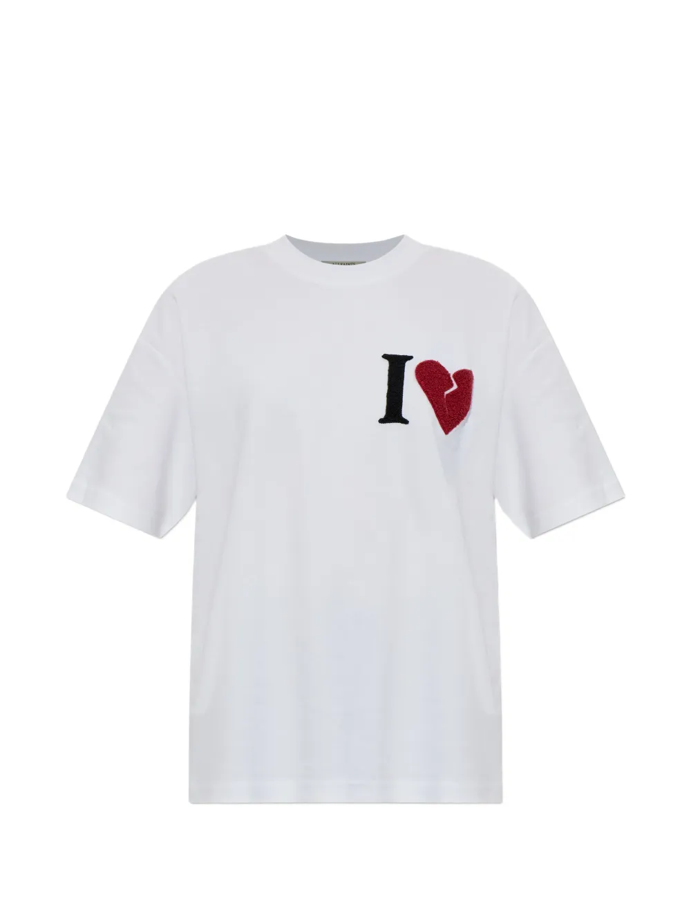 AllSaints T-shirt Heart Etta - Bianco