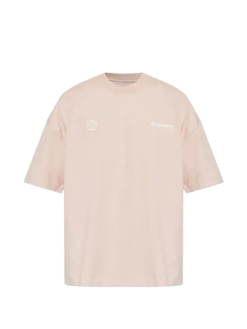 AllSaints Emblem logo-print drop-shoulder T-shirt