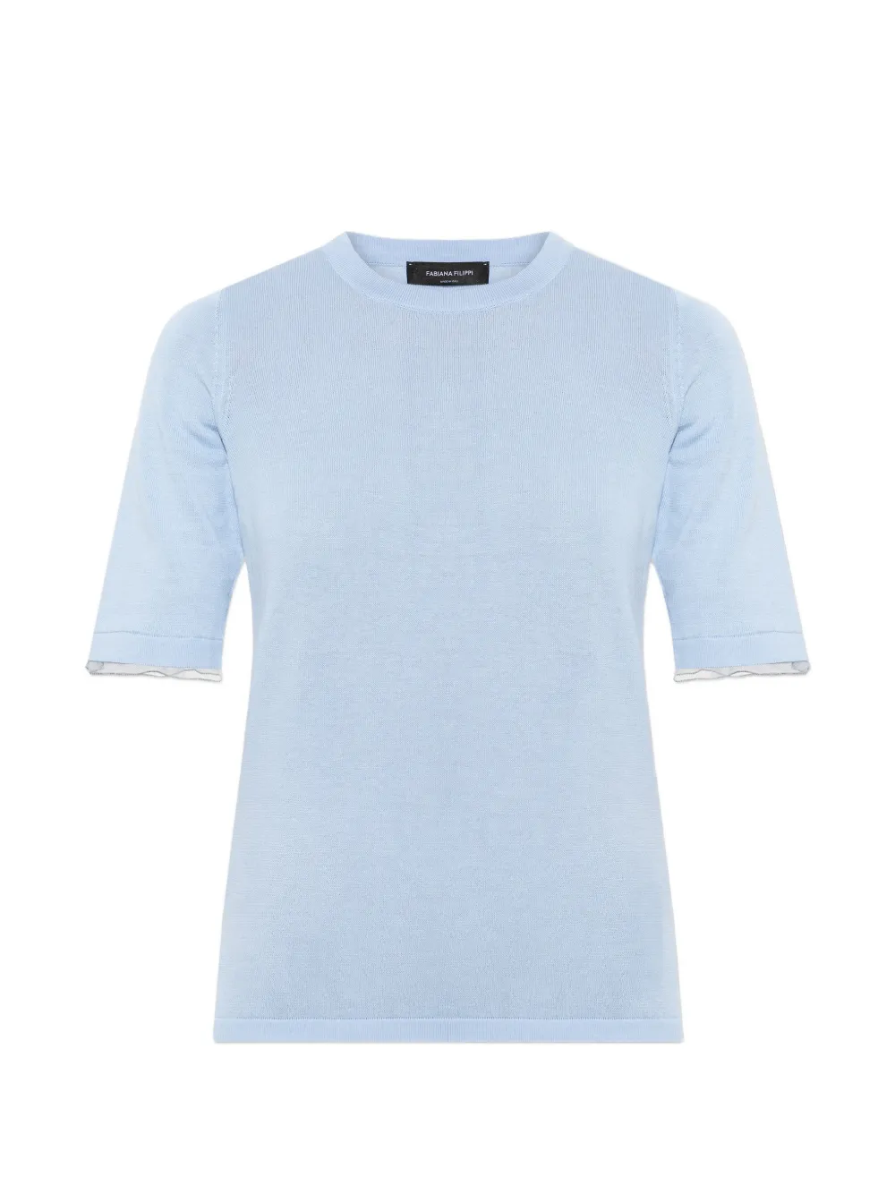 Fabiana Filippi fine-knit T-shirt - Blu