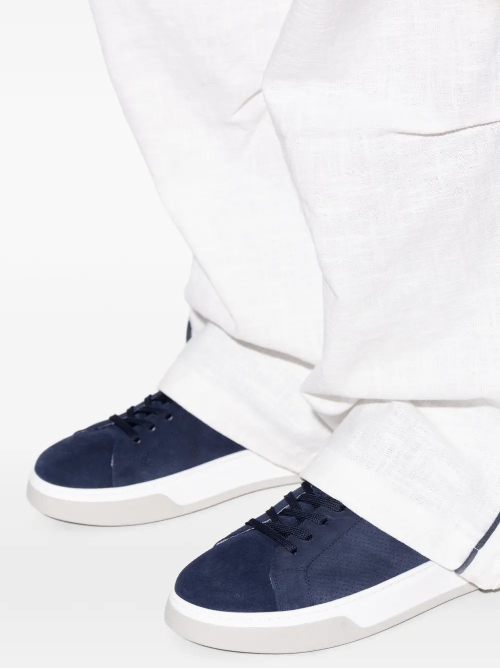 BOGNER Sneakers met logoplakkaat Blauw