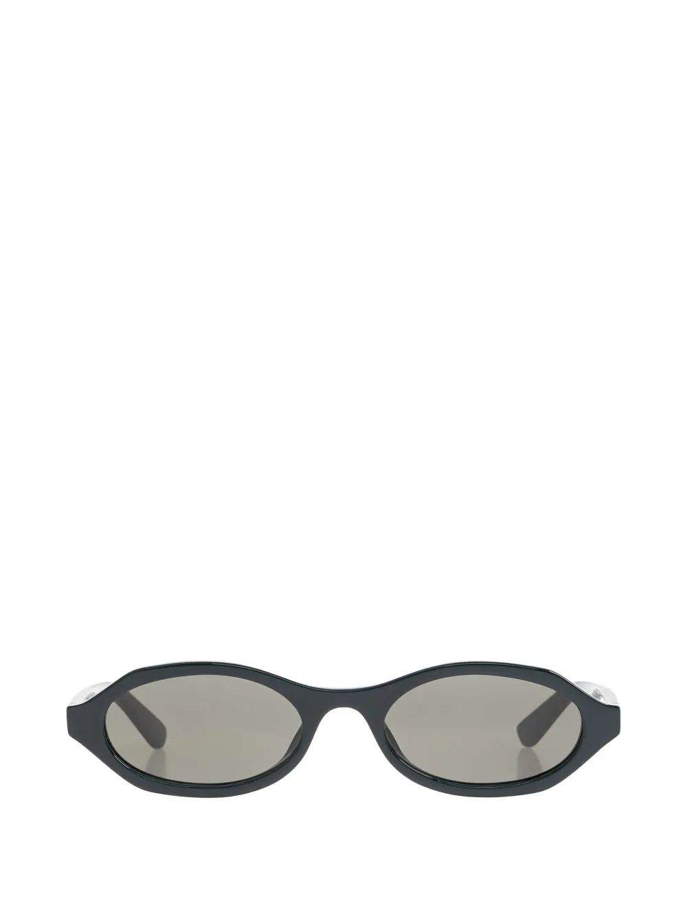 Alexander McQueen oval-frame sunglasses - Verde