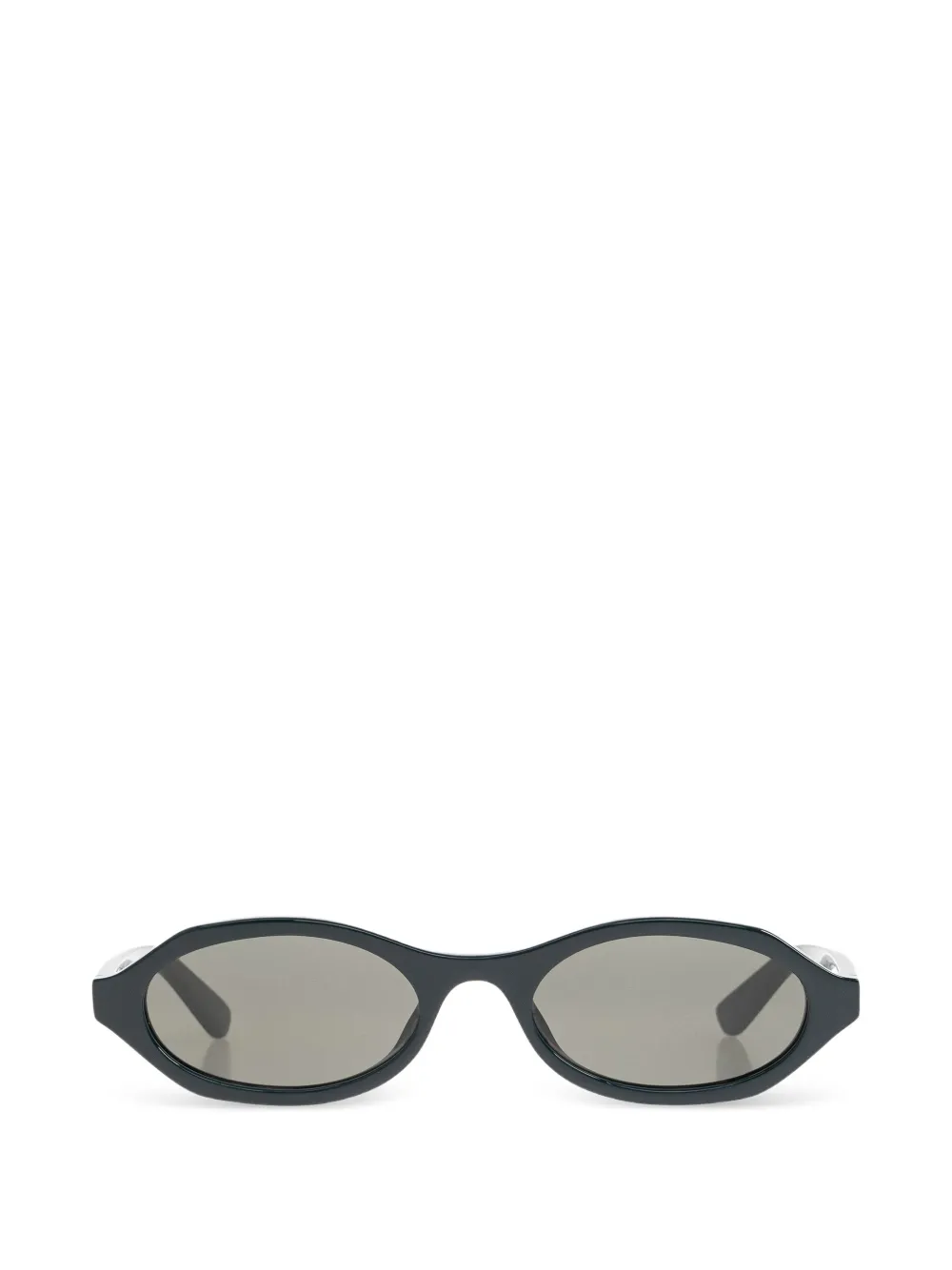 Alexander McQueen oval-frame sunglasses - Verde