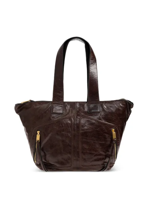 AllSaints Jean tote i læder