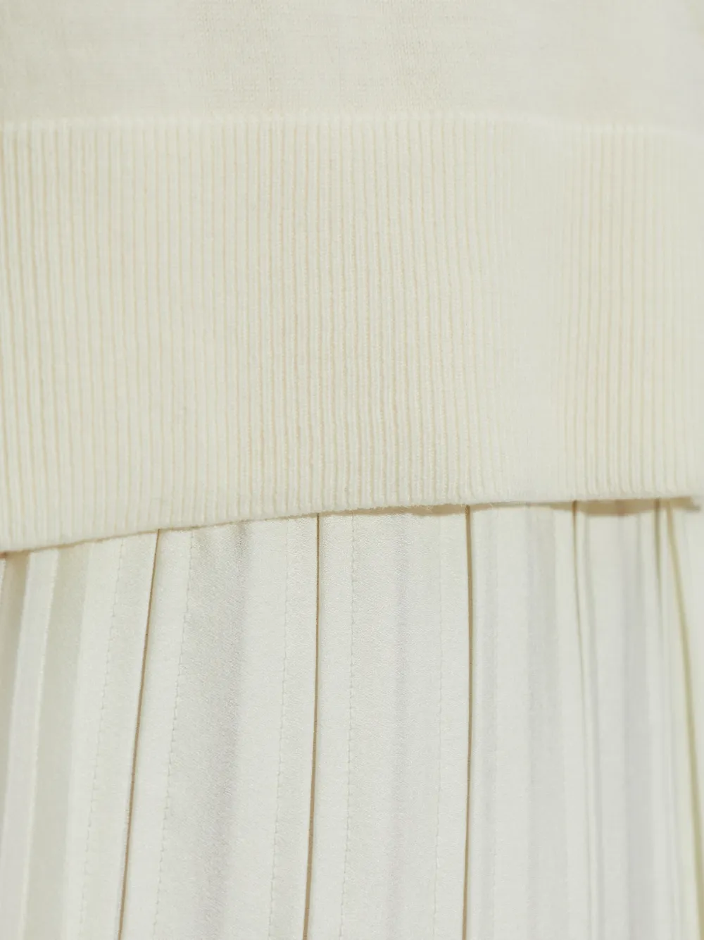 AllSaints Lucille geplooide midi-jurk Beige